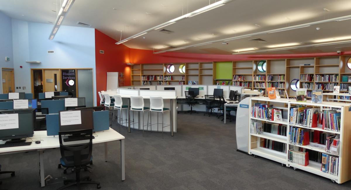 Library and Virtual Learning Areas at Milton Keynes College