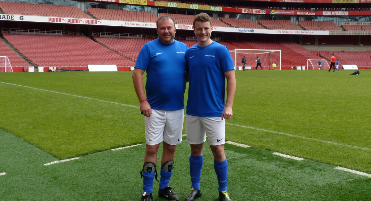 Friendly football match hosted by Barclays at the Arsenal Emirates Stadium