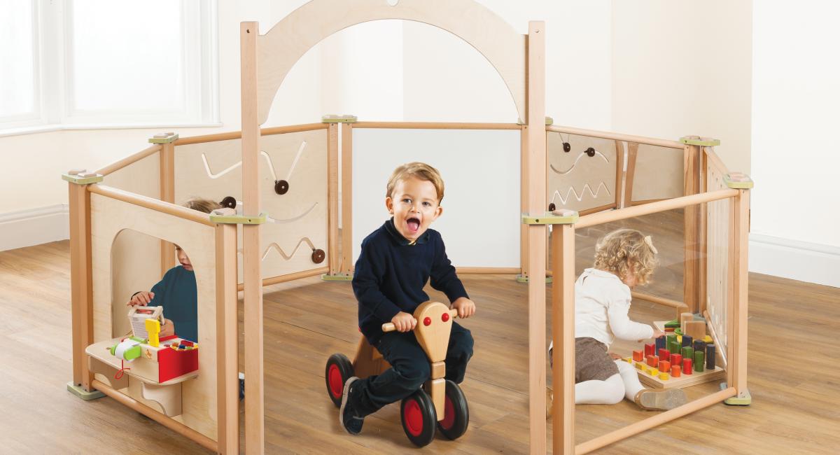 Inspirational Nurseries - Indoor early years wooden play centre.