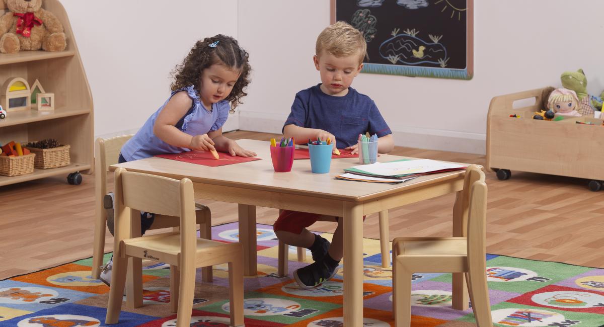 Inspirational Nurseries - Wooden play table for early years