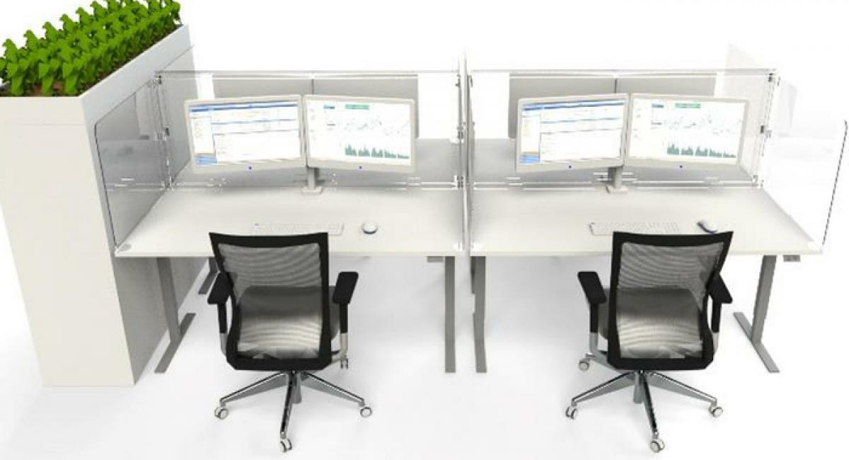 Acrylic Desktop Protective Workstation Screens.