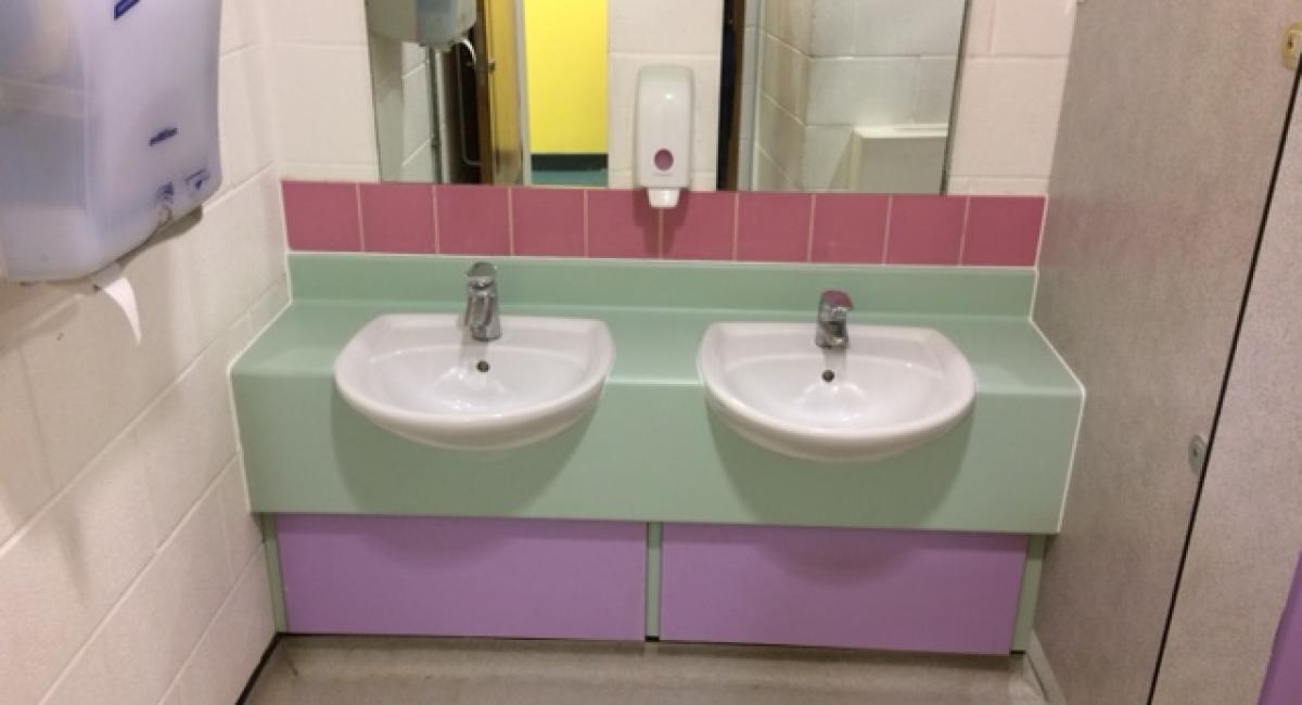 Pinnacle PSG - Penn Wood Primary and Nursery School, Slough - Vanity Unit Refurbishment