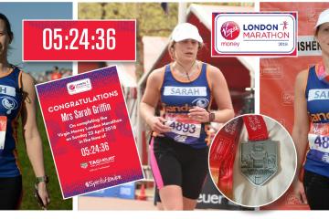 Sarah Griffin 2018 London Marathon