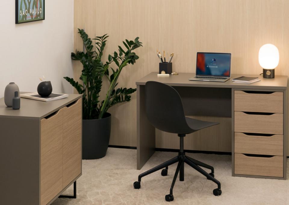 Home office desk, chair and storage (Working from Home)