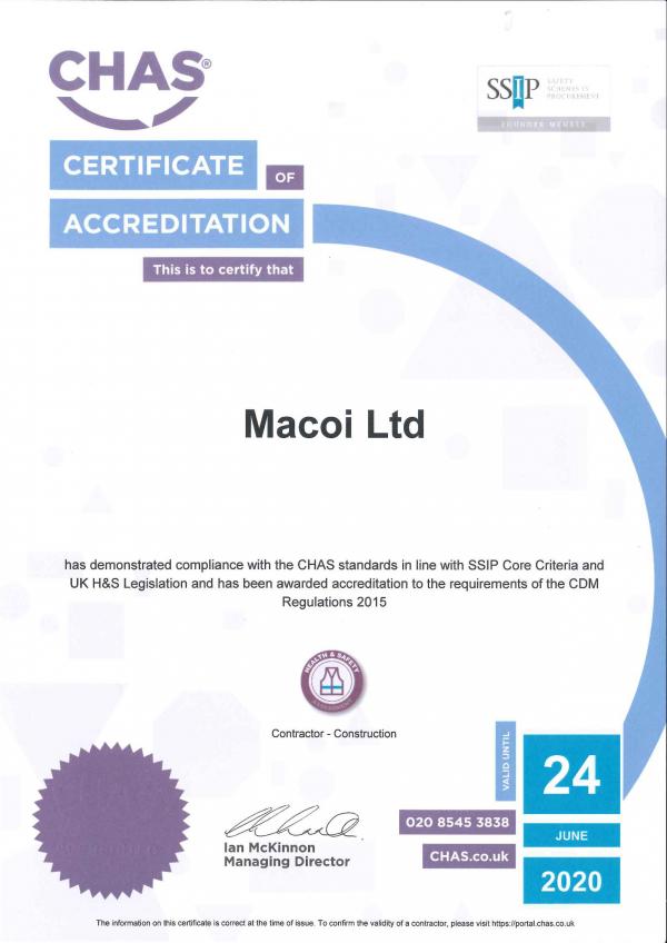 MACOI_CHAS_Certification